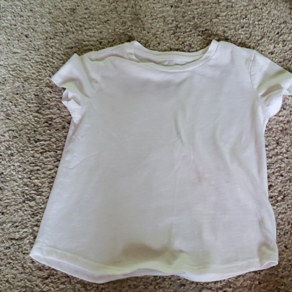 A plain white tshirt for toddlers